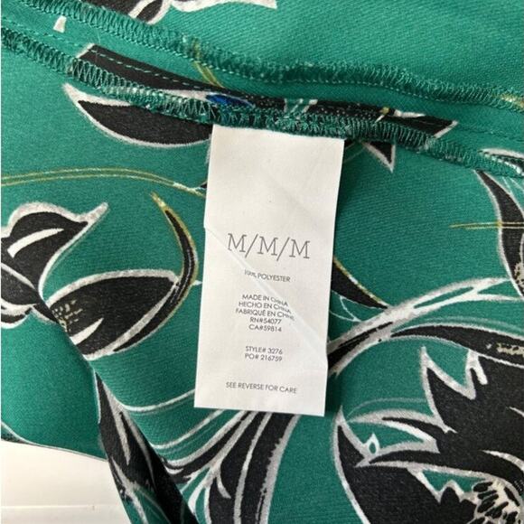 Cabi Womens Green Floral Sleeveless Top With Peplum Hem M Polyester - Picture 6 of 9